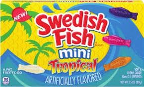 SWEDISH FISH MINI TROPICAL 3.5OZ BOX