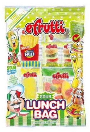 E.FRUTTI SOUR LUNCH BAG GUMMY PEG (2.7OZ)