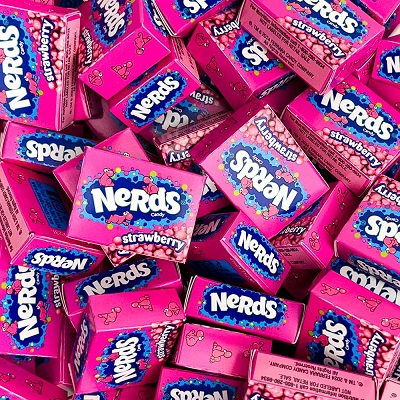 NERDS STRAWBERRY TREAT SIZE (.41OZ) BULK 30LB**AVAILABLE BY SPECIAL ORDER AND EMAIL ONLY, ALLOW 14 DAYS LEADTIME**