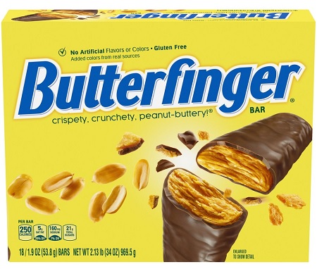 BUTTERFINGER 8/18CT 1.9OZ**AVAILABLE BY SPECIAL ORDER AND EMAIL ONLY, ALLOW 21 DAYS LEADTIME