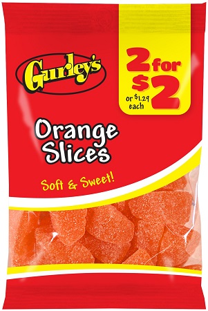 GURLEY'S 2/$2 ORANGE SLICES 3.5OZ