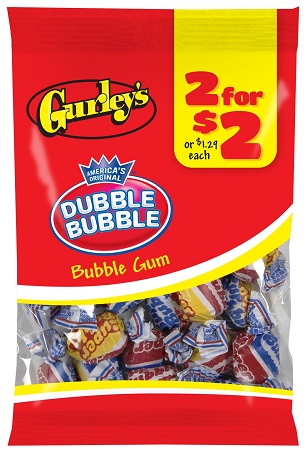 GURLEY'S 2/$2 BUBBLE GUM 2.25OZ(DUBBLE BUBBLE)