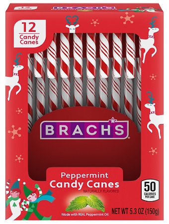 BRACH'S CANDY CANES PEPPERMINT 12CT