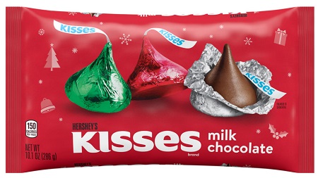 HERSHEY'S KISSES COLORED FOIL 10.1OZ DISPLAY 36CT**LIMITED EDITION AVAILABLE 8/22/2025 - PREBOOK NOW - BY SPECIAL ORDER ONLY**
