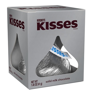 HERSHEY'S KISS SOLID MILK CHOC. 1.45OZ 4/6CT**LIMITED EDITION AVAILABLE 8/22/2025 - PREBOOK NOW - BY SPECIAL ORDER ONLY**