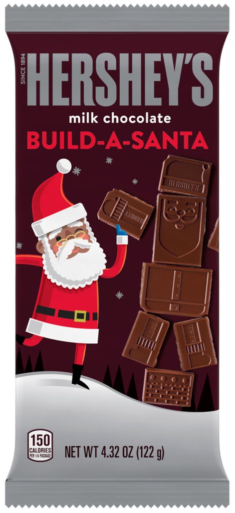 HERSHEY'S MILK CHOC. BUILD A SANTA 4.32OZ 12CT**LIMITED EDITION AVAILABLE 8/22/2025 - PREBOOK NOW - BY SPECIAL ORDER ONLY**