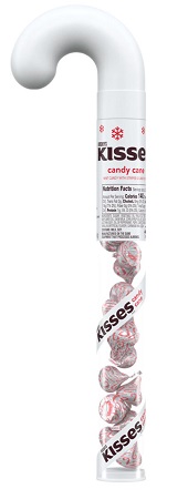 HERSHEY'S KISSES CANDY CANE FILLED CANDY CANE 2.08OZ 12CT**LIMITED EDITION AVAILABLE 8/22/2025 - PREBOOK NOW - BY SPECIAL ORDER ONLY**