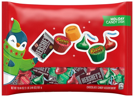 HERSHEY'S CANDY DISH ASST. MINIS 19.44OZ 18CT**LIMITED EDITION - PREBOOK  BY AUGUST**