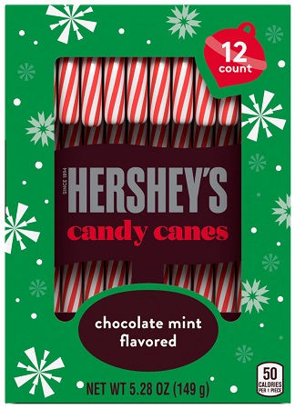 HERSHEY'S CHOC.MINT CANDY CANES 5.28OZ 24CT**LIMITED EDITION - PREBOOK  BY AUGUST**