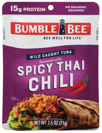 BUMBLE BEE TUNA POUCH SPICY THAI CHILI*$3.00 OFF PER CASE - LIMITED TIME*