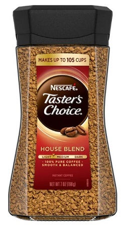 TASTER'S CHOICE HOUSE BLEND INSTANT COFFEE 4/7OZ