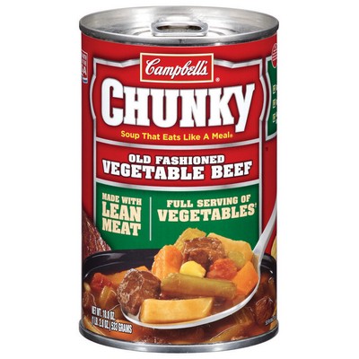 CAMPBELL CHUNKY VEG. BEEF12/18.6OZ