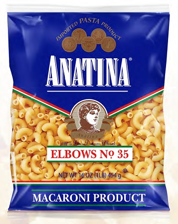 ANATINA PASTA ELBOW MACARONI 16oz
