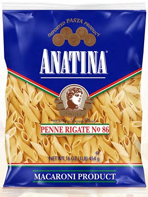 ANATINA PASTA PENNE RIGATE 16oz