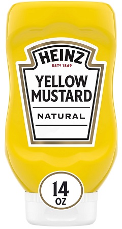 HEINZ MUSTARD SQUEEZE 12/14OZ**AVAILABLE BY SPECIAL ORDER AND EMAIL ONLY, ALLOW 21 DAYS LEADTIME**