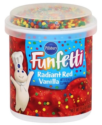 PB FROSTING RADIANT RED FUNFETTI**AVAILABLE BY SPECIAL ORDER ONLY, ALLOW 21 DAYS LEADTIME**