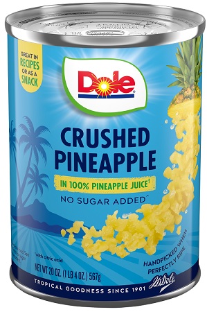 DOLE PINEAPPLE CRUSHED 20OZ (IN JUICE)