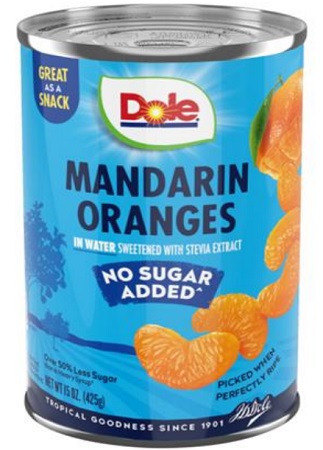 DOLE MANDARIN ORANGES NSA  (15OZ)*NO ADDED SUGAR*