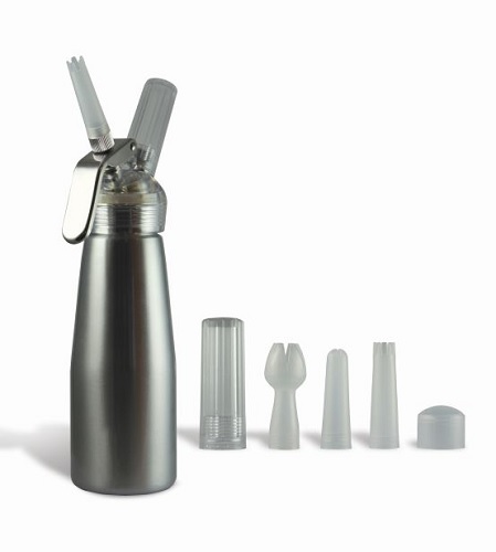 CREAM DISPENSER 1/4L SILVER**FOR FOOD PREPARATION ONLY---18+ ONLY**