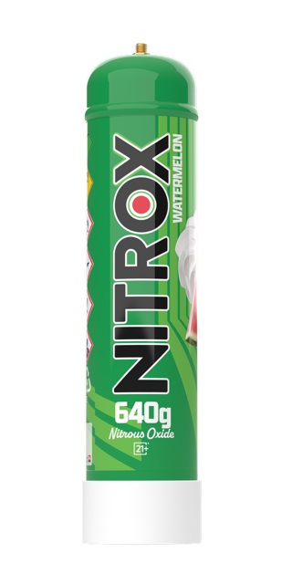 CREAM CHARGER NITROX 640G WATERMELON (6CT CASE) (MSRP:$29.99)***-FOR FOOD PREPARATION ONLY---18+ ONLY***