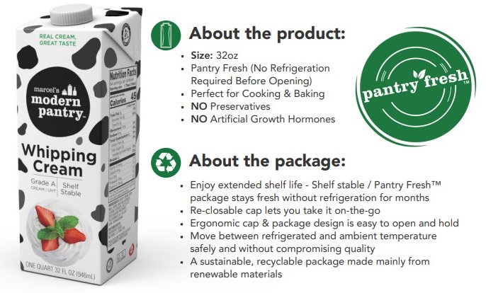 MODERN PANTRY - HEAVY WHIPPING CREAM 32OZ**NO REFRIGERATION REQUIRED BEFORE OPENING**