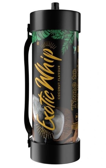 CREAM CHARGER EXOTIC WHIP 3.3L (2,000G) - COCONUT***-FOR FOOD PREPARATION ONLY---18+ ONLY***