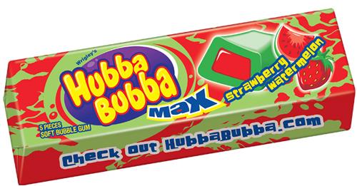 HUBBA BUBBA STRAWBERRY WATERMELON 18CT
