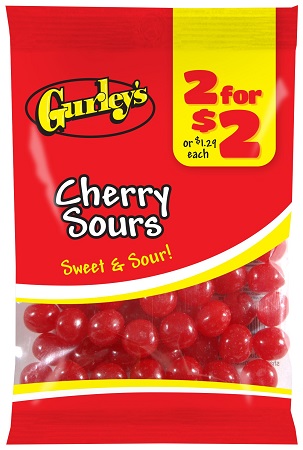 GURLEY'S 2/$2 CHERRY SOURS 2.25OZ