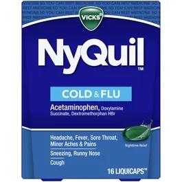 NYQUIL LIQUICAPS 16CT**AVAILABLE BY SPECIAL ORDER AND EMAIL ONLY, ALLOW 21 DAYS LEADTIME