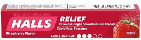 HALLS STRAWBERRY 20CT (9 PIECE)*$4.50 OFF PER BOX*
