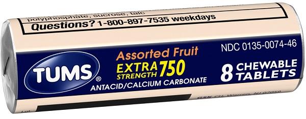 TUMS SM ASST.FRUIT EXTRA 12CT