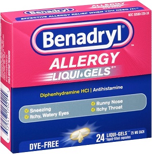 J&J BENADRYL DYE-FREE LIQUIGEL**AVAILABLE BY SPECIAL ORDER AND EMAIL ONLY, ALLOW 21 DAYS LEADTIME**