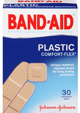 J&J BAND-AID PLASTIC STRIP 30CT