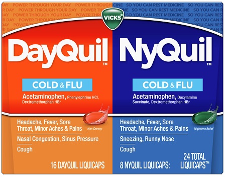 DAYQUIL/NYQUIL COLD & FLU LIQUICAPS**AVAILABLE BY SPECIAL ORDER ONLY, ALLOW 21 DAYS LEADTIME