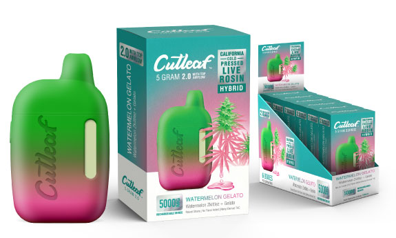 CUTLEAF 5 GRAM DISPOSABLE 2.0  - WATERMELON GELATO
