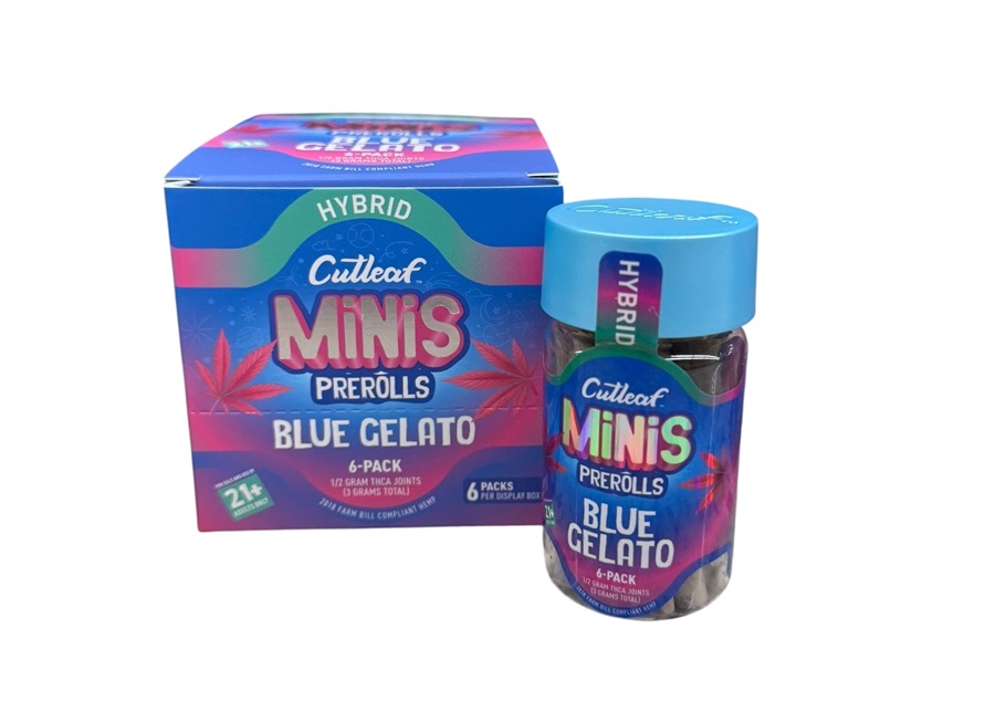 CUTLEAF MINI THCA PREROLLS -BLUE GELATO