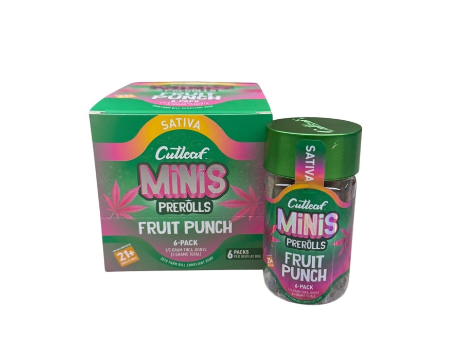 CUTLEAF MINI THCA PREROLLS -FRUIT PUNCH