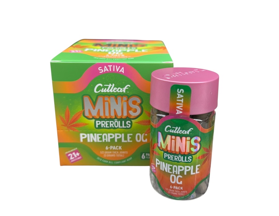 CUTLEAF MINI THCA PREROLLS -PINEAPPLE OG
