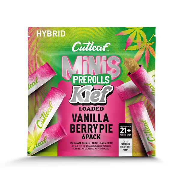 CUTLEAF MINI KIEF LOADED 6PK-VANILLA BERRY