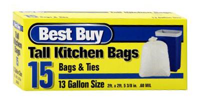 BEST BUY KITCHEN BAG 13GAL 15CT