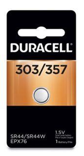 DURACELL ALKALINE 303/357 1PK-USED FOR- KITCHEN SCALE, CALCULATORS, AND KEY FOBS.