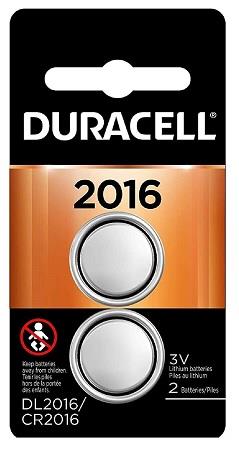 DURACELL LITHIUM COIN #2016 (2PK)   (MSRP $11.49)**AVAILABLE BY SPECIAL ORDER ONLY, ALLOW 14 DAYS LEADTIME**