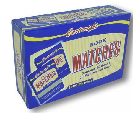 MATCH BOOKS CARTWRIGHT 30/50CT