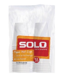 SOLO PAPER HOT CUPS 8OZ