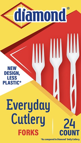 PLASTIC FORKS DIAMOND24/24CT