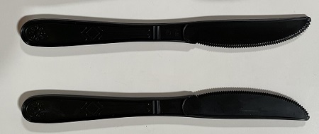 PLASTIC KNIFE BLACK *BULK* 1000CT