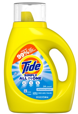 TIDE SIMPLY LIQ. REFRESHING BREEZE 32OZ