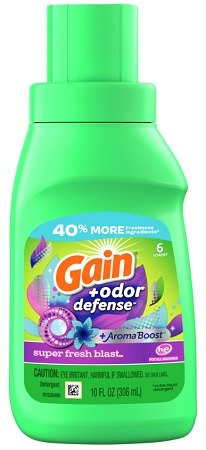 GAIN LIQ. SUPER FRESH BLAST 10OZ LAUNDRY DET.