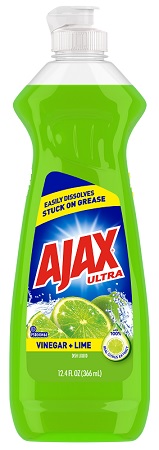 AJAX DISH LIQUID 12.4OZVINEGAR + LIME