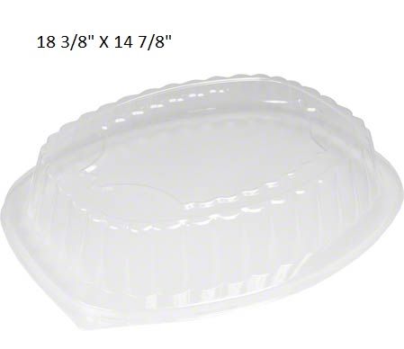 LID PLASTIC REG. DOME OVAL(FITS OVAL PAN #324)